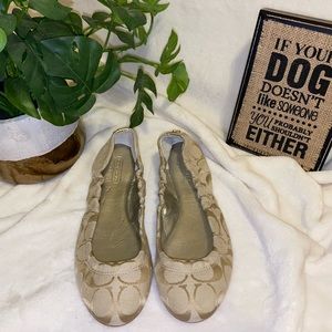Authentic Coach Signature Flats
